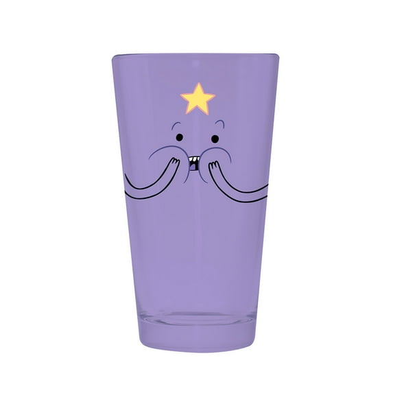 Novelty Character Collectible Drinkware Adventure Time Lumpy Space Princess Face 16oz Pint Glass