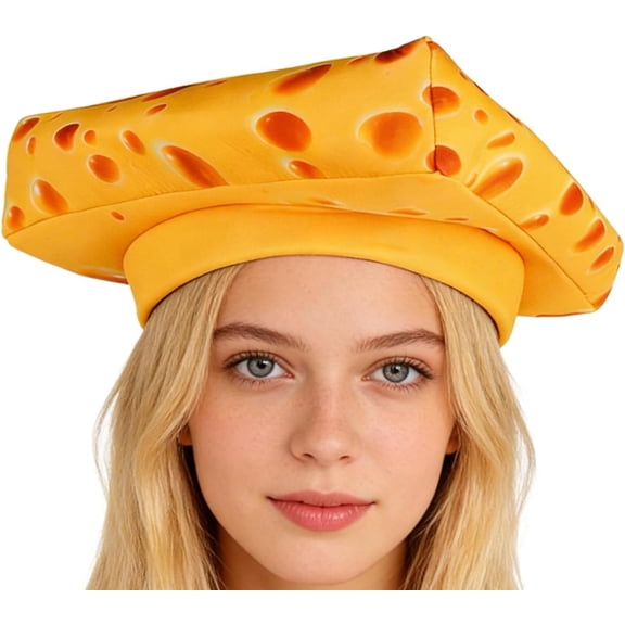 Novelty Cheesecake Hat – Realistic Fun Headpiece, Soft Party Costume, Entertaining Headwear, Children’s Festival Accessory