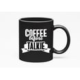 thumbnail image 1 of Novelty Coffee Before Talkie Cup, Black 11oz Ceramic Mug, 1 of 5