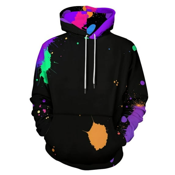 Novelty Colorful Neon Paint-1 3D Print Hoodie Men Women Autumn Thin Pullover Sweatshirt Vintage Streetwear Tops