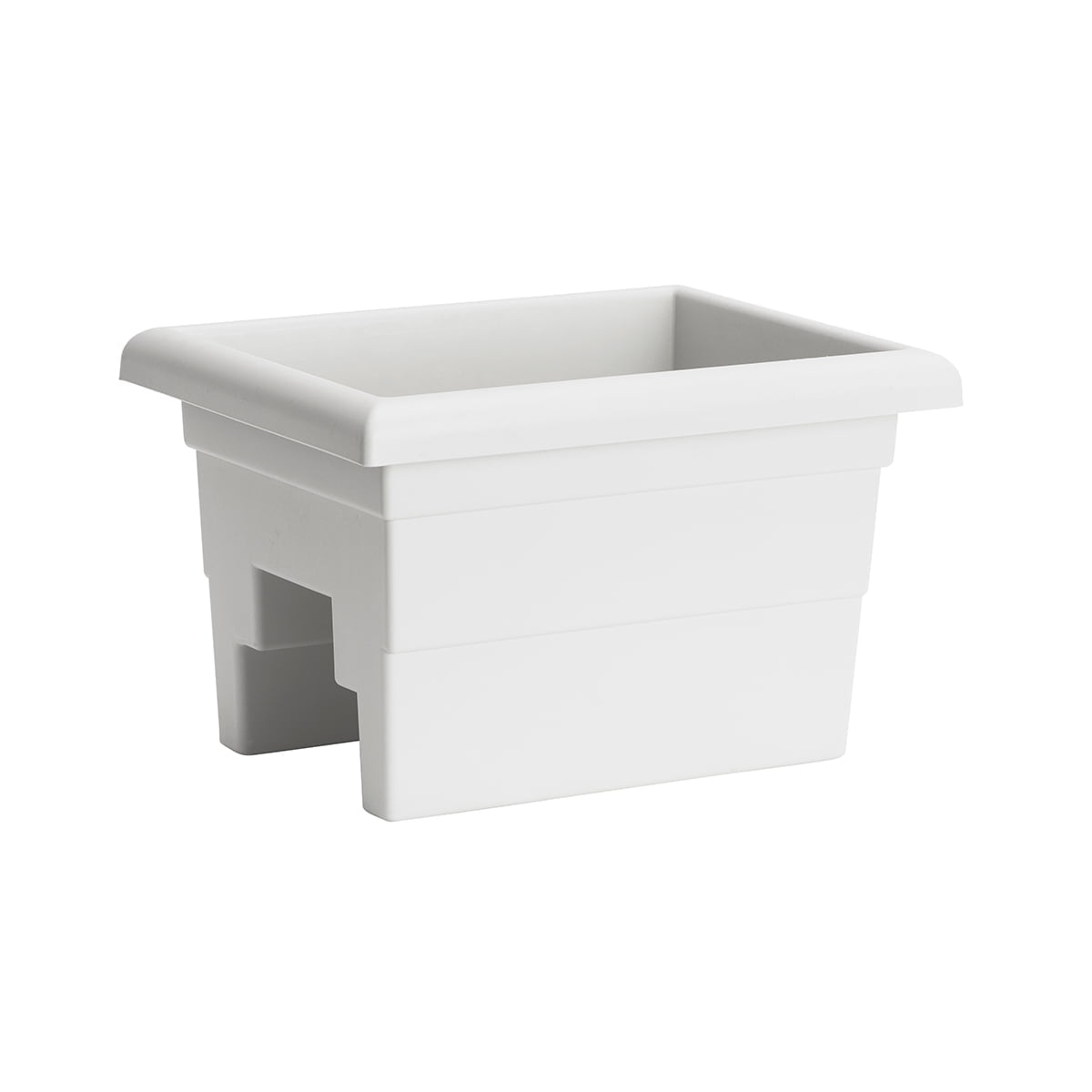 White 16" High-Grade Plastic Countryside Railing Planter