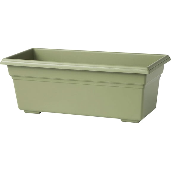 Novelty Countryside Planter, Hunter Green, 24" X 8" X 6.5"