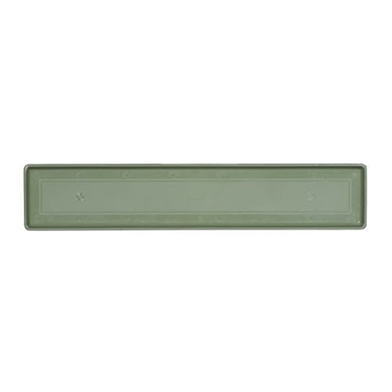 Novelty Countryside Durable Plastic Flower Box Saucer Tray, Sage, 34.5in
