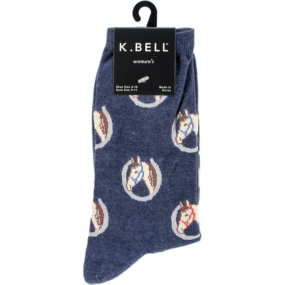 Novelty Crew Socks - Lucky Horse
