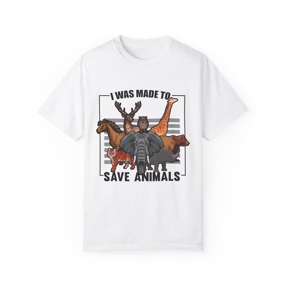 Novelty Critter Doctor Veterinary Redeemer Saver Enthusiast Hilarious Savior Recoverer Saving Animals Lover Unisex Garment-Dyed T-shirt