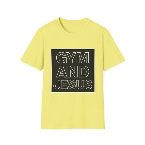 Novelty Cute Church Inspirational Cool Bodybuilder Christianity Workout Fitness Men Women Unisex Softstyle T-Shirt