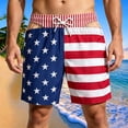 thumbnail image 1 of Funny Swim Trunks With US Flag Pattern Patriotic Men Summer Vacation Shorts Trunks for Summer Pool Party Gag Gifts Trunks, 1 of 3