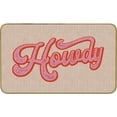 thumbnail image 1 of Novelty Doormat Retro Hot Pink Preppy Howdy Cowgirl Western Absorbent Bath Mat Colorful Art Entrance Non Slip Front Door Mat for Home Decor Bathroom Bedroom Living Room Decor 24"X 36", 1 of 5