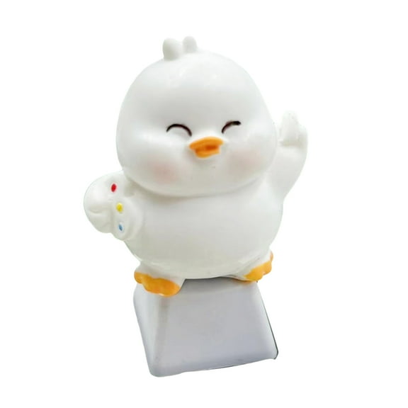 Novelty Duck Shaped Keycap Oem Height Enhances Keyboard Fun For Office And Gaming Keycap Present