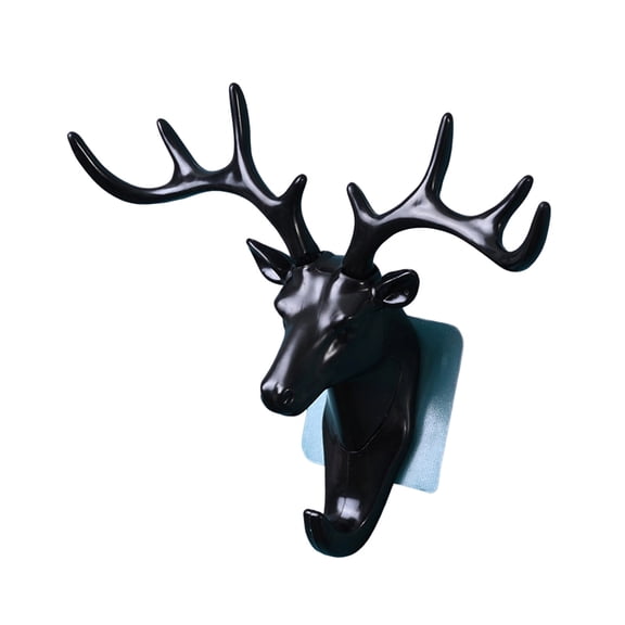 Novelty Elephant Deer Wall Mount Hook With Strong Adhesive Backing Plastic Key Organizers Decorative Household Items