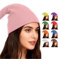 thumbnail image 1 of Novelty Elf Christmas Hat - Curled Tip Festive Beret with Bell for Holiday Party Celebration, 1 of 4