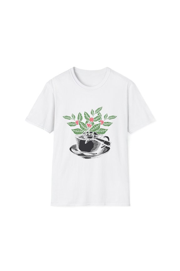 Novelty Expresso Caffeinated Fruit Herb Shrubs Enthusiast Hilarious Seeds Brewer Brewed Brewery Macchiato Unisex Softstyle T-Shirt