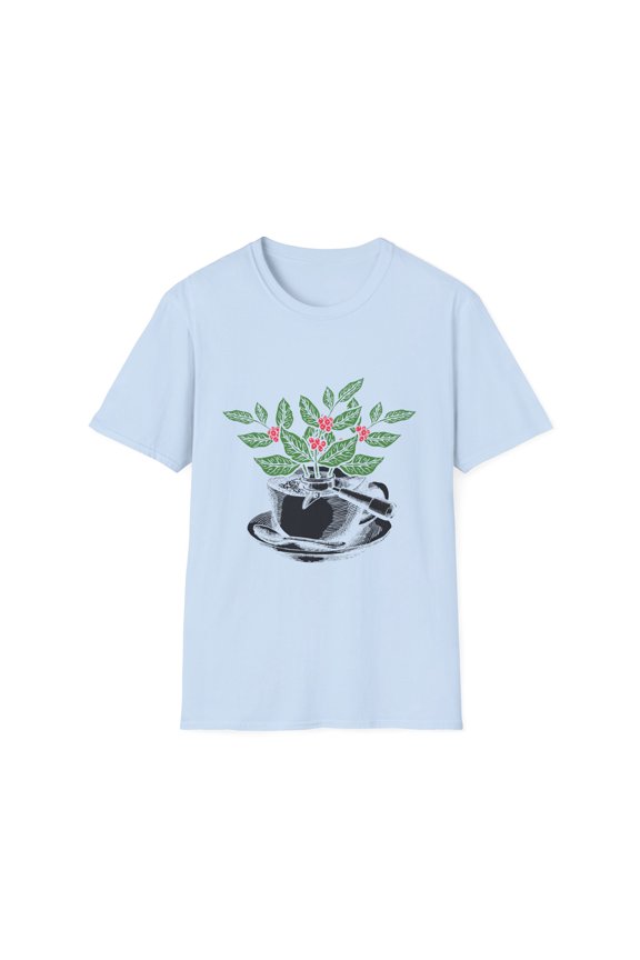 Novelty Expresso Caffeinated Fruit Herb Shrubs Enthusiast Hilarious Seeds Brewer Brewed Brewery Macchiato Unisex Softstyle T-Shirt