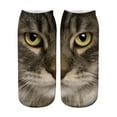 thumbnail image 1 of Novelty Face Print Mid-Calf Socks, Soft Breathable Unisex Socks for Everyday Wear, Fun Christmas Stocking Stuffer Gift(B), 1 of 2
