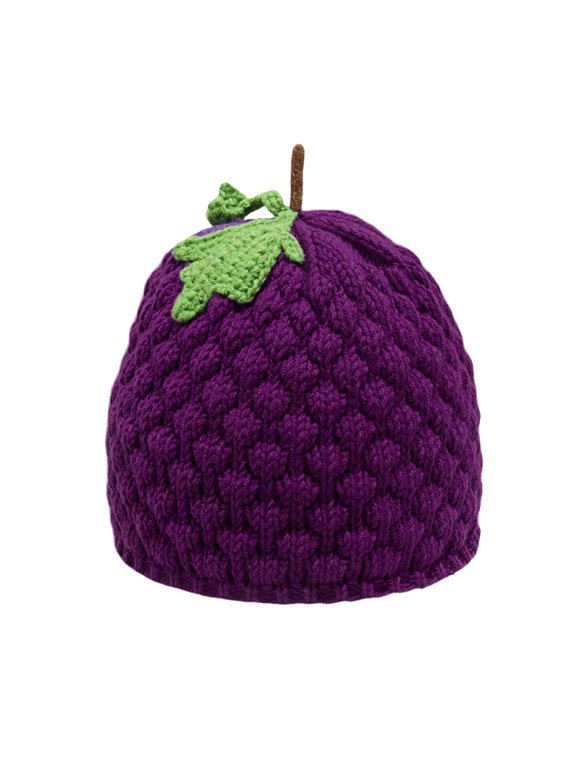 Novelty Fruit Theme Brimless Hat Hand Crochet Winter Skull Hat For Women Teens 2000s Styles Headwear Fashion Head Accessory