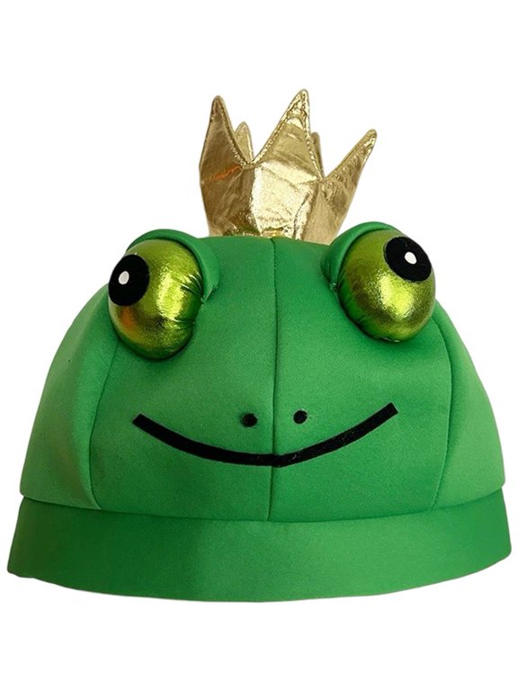 Novelty Funny Big Frog Eyes Cute Cartoon Plush Hat Frog Reversible Plush Hat For Adult Men Animal Halloween Prop Headgear