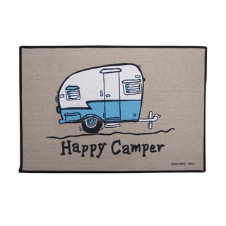Funny Happy Camper Tan Outdoor Welcome Doormat Novelty Floor Rug Front Door Mat Funny Happy Camper Tan Outdoor Welcome Doormat Novelty Floor Rug Front Door Mat
