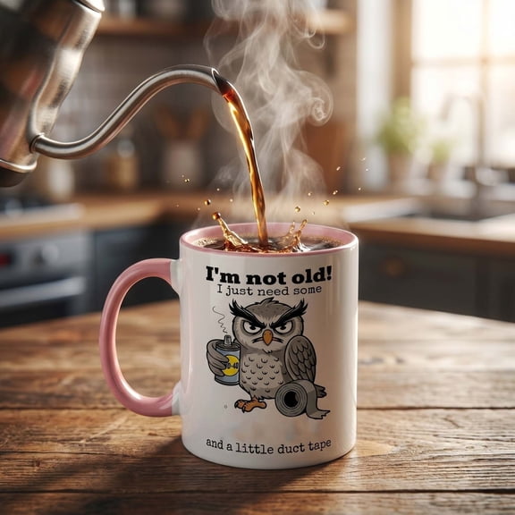 Novelty Funny Printed Coffee Mug, Creative Pattern Ceramic Drinking Cup, Ideal Birthday Holiday Father's Day Gift for Home Office Kitchen Tea Coffee Daily Use