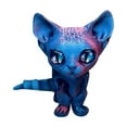 thumbnail image 1 of Novelty Funny Toy 3D Printable Movable Hairless Cat Figurine Unique Animal Ornament Desktop Decoration for Girls and Boys, 1 of 5