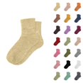 thumbnail image 1 of Novelty Glitter Slouch Socks for Women 2025 Comfortable Casual Cute Stretch Fashion Mid Calf Socks, 1 of 4