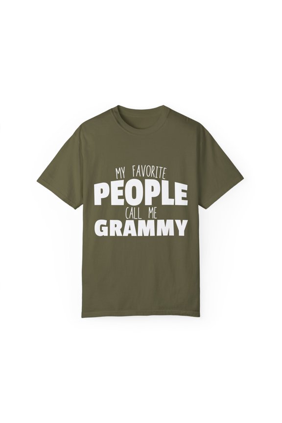 Novelty Grandma Called By Favorite People Sayings Cute Grannies Nicknames Quote Men Women Unisex Garment-Dyed T-shirt