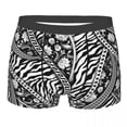 thumbnail image 1 of Novelty Gray Tiger Printed Boxers Shorts Panties Male Underpants Stretch Tropical Wild Animal Briefs Underwear, 1 of 7