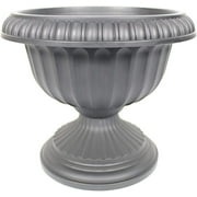 Novelty Grecian Urn Planter - Outdoor Drainage Holes - 12 Black
