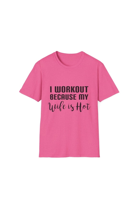Novelty Gym Fitness Quote Men Women Gift Funny Workout Because Uncle Is Hot Exercise Saying Unisex Softstyle T-Shirt