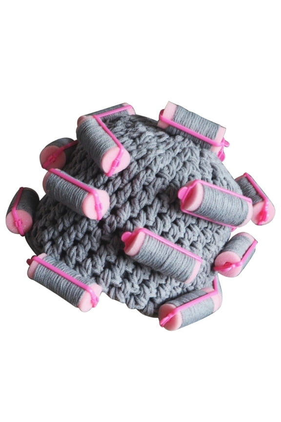 Novelty Hair Curler Hat Funny Wig Hat Knit Beanie Hat for Role Play Party