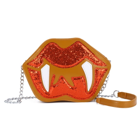 Novelty Halloween Purse for Women Fun Shaped Lip Shoulder Bag Devil Handbag Ghost Crossbody Bag