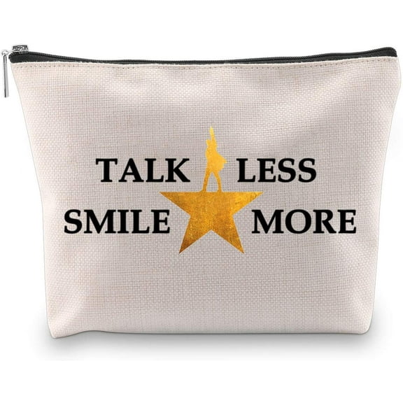 Novelty Hamlton Musical Gift Hamlton Lyrics Canvas Tote Bag Talk Less Smile More Shopping Bag