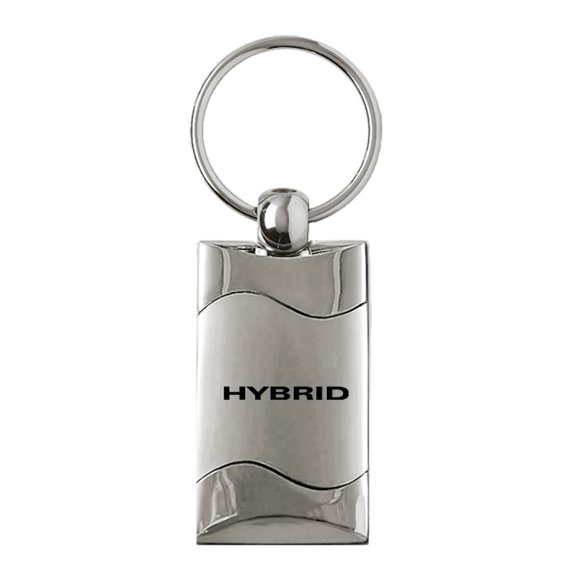 Novelty Hybrid Rectangular Wave Key Ring (Silver)