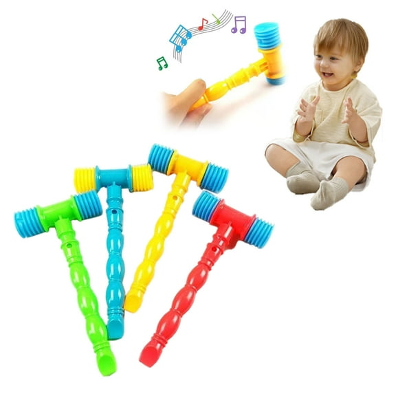 Novelty Inflatable Whack Game Tool with Whistle and Mallet Musical Instrument for Family Outdoor
