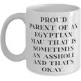 Novelty Joke Egyptian Mau Cat Gifts, Proud Parent of an Egyptian Mau