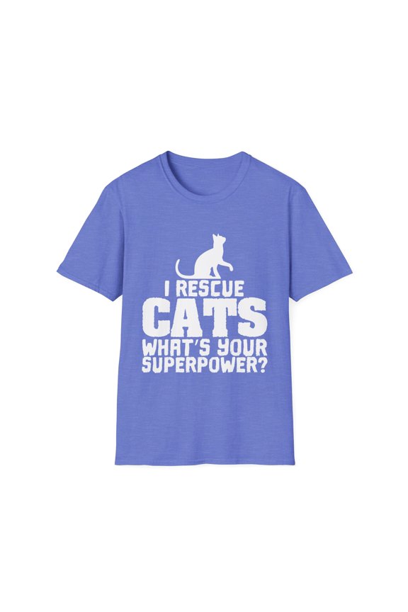 Novelty Kittens Rescuers Inspirational Saying Humorous LaPerm Enthusiasts Pun Men Women Unisex Softstyle T-Shirt