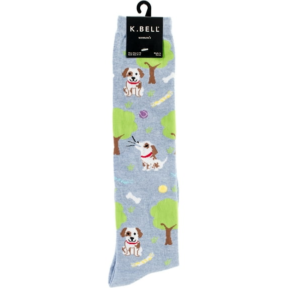 Novelty Knee High Socks - Dog Park