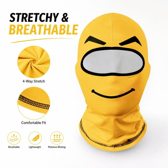 Three Face Characters Novelty Knit Balaclava 3D Printed Face Mask, Dralon Windproof Full Face ...