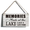 thumbnail image 1 of Novelty Lake House Sign Farmhouse Memories Made At The Lake Wooden Hanging Sign Rustic Retro Wall Art Decor Home Decorationes 8x12 Inch, 1 of 4