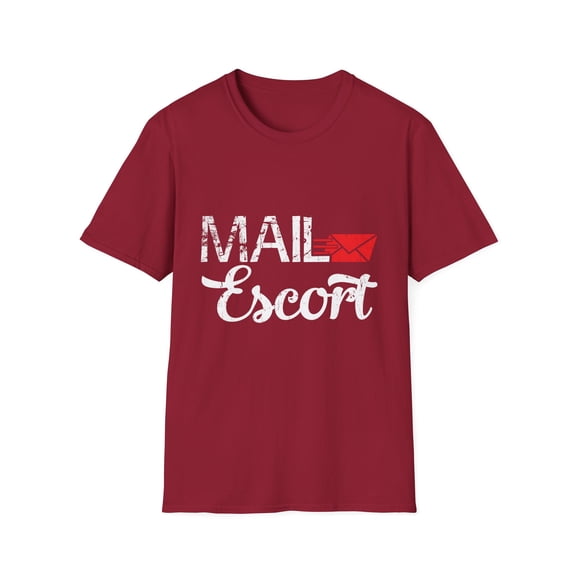 Novelty Letter Courier Mailman Postal Delivery Man Humorous Mailer Deliverer Mails Men Women Unisex Softstyle T-Shirt