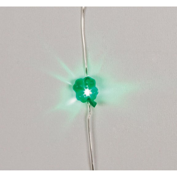 Novelty Light Strands: Green Shamrock String Lights