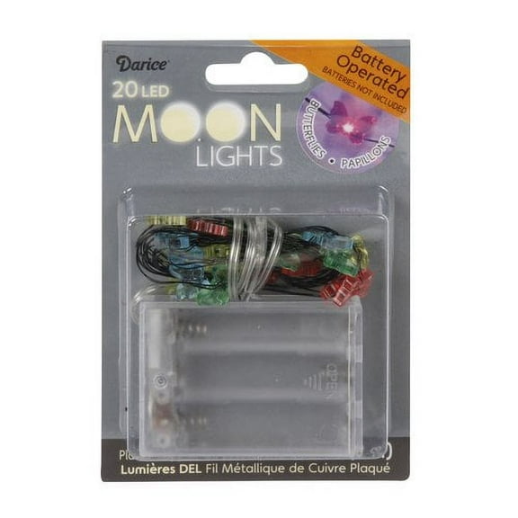 Novelty Light Strands: Purple Butterfly String Lights