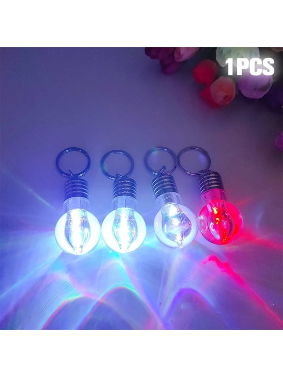 Novelty Lighting Mini LED Light Bulb Keychain Key Ring Illuminate Key Ring Lamp