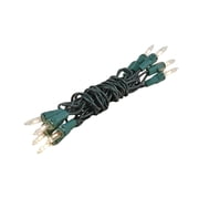Novelty Lights 10 Light Clear Christmas Craft Mini Light Set, Non-Connectable, Green Wire, 4 Long