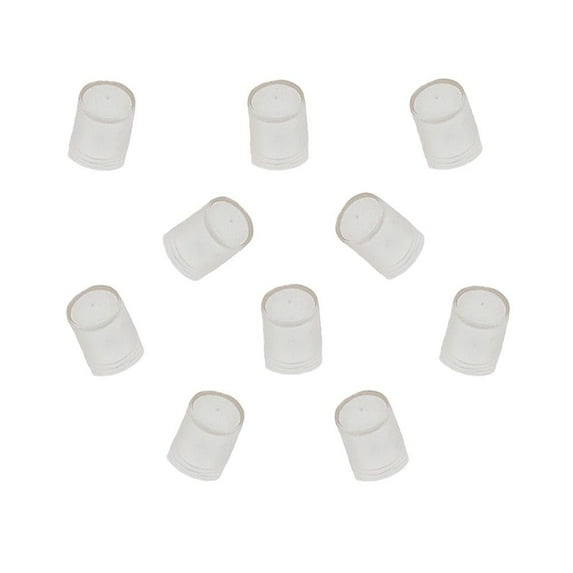 Novelty Lights 10 Pack 1/2" Rope Light End Caps, Used to Terminate Open End of Rope Light