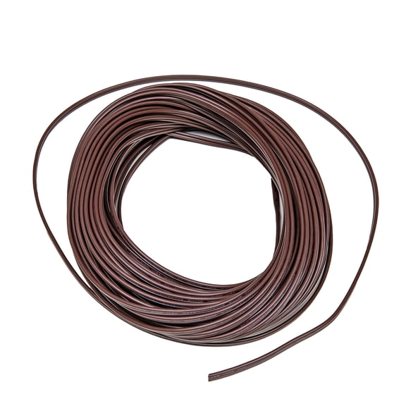 Novelty Lights 100' Brown SPT-1 Zip Extension Cord Wire Spool, Make Custom Extension Cord, 18 AWG Wire