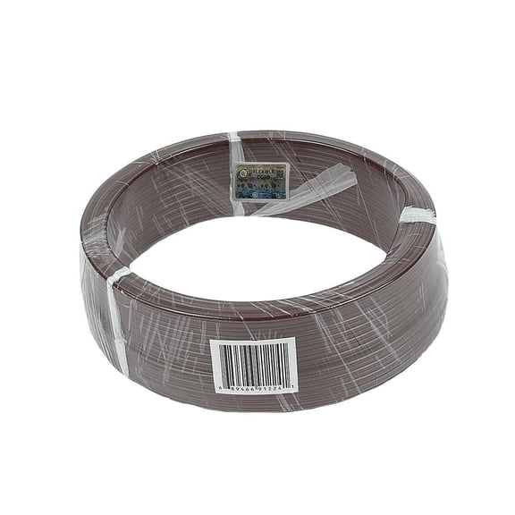 Novelty Lights 100' Brown SPT-2 Zip Extension Cord Wire Spool, Make Custom Extension Cord, 18 AWG Wire