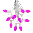 thumbnail image 1 of Novelty Lights 100 Foot C7 Ceramic Christmas Light Set, Hanging String Light, White Wire Purple, 1 of 5