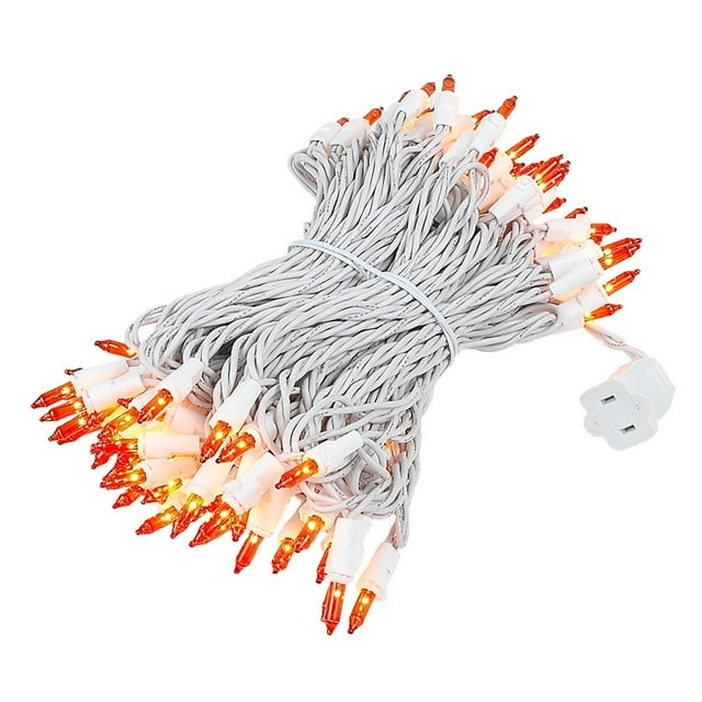 Novelty Lights 100 Light Amber Christmas Wedding Mini String Light Set