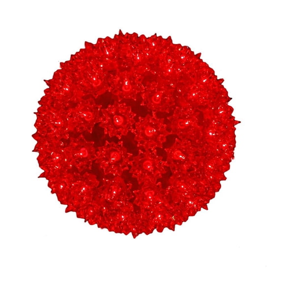 Novelty Lights 100 Light Red Christmas Incandescent Hanging Starlight Sphere, 7.5" Diameter