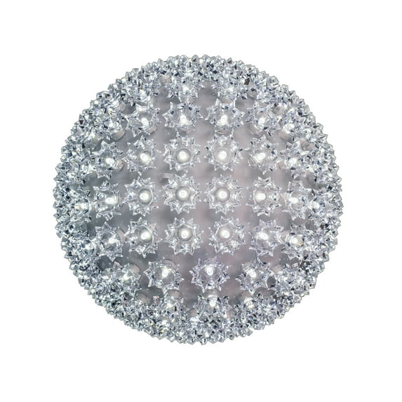 Novelty Lights 100 Pure White Light LED Starlight Sphere, 100% True Twinkle, 7.5" Diameter
